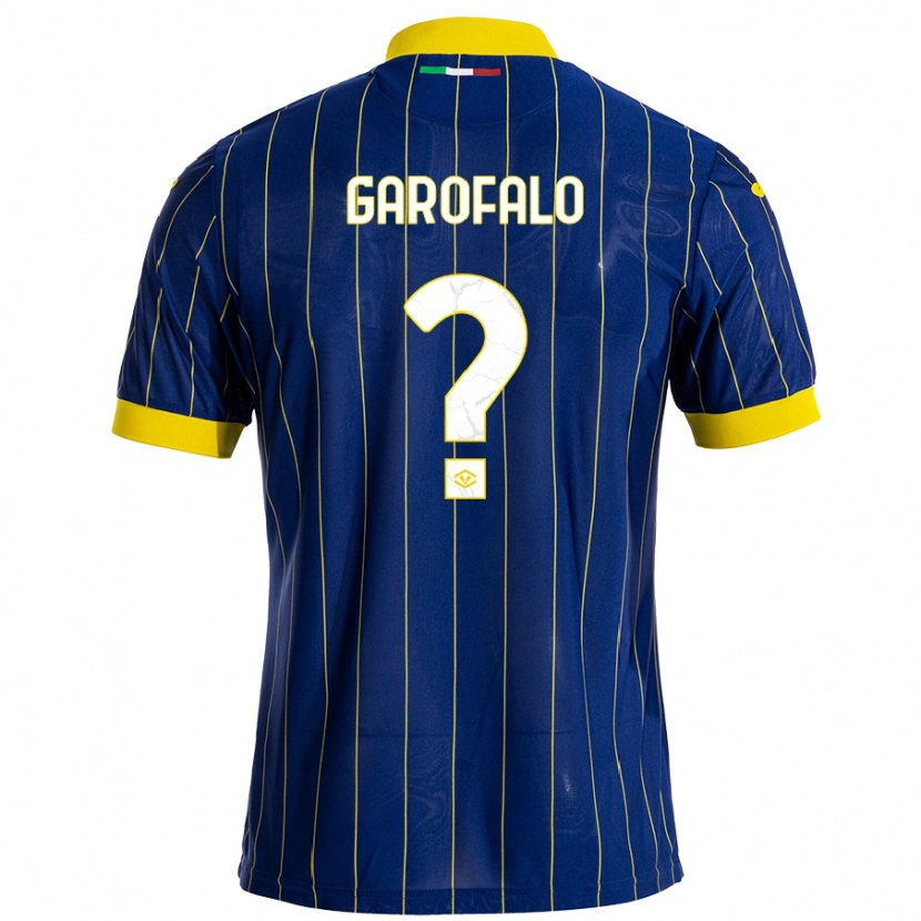 Danxen Niño Camiseta Lorenzo Garofalo #0 Azul Amarillo 1ª Equipación 2024/25 La Camisa México