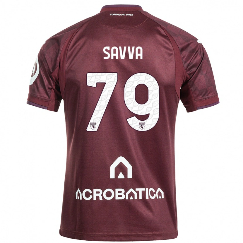Danxen Niño Camiseta Zanos Savva #79 Granate Blanco 1ª Equipación 2024/25 La Camisa México