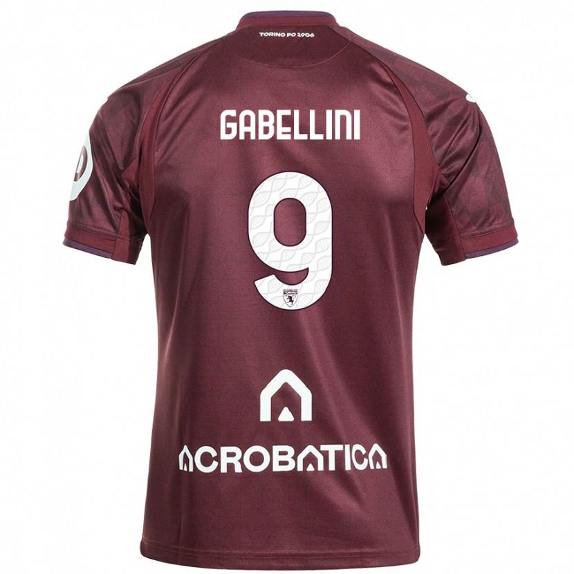 Danxen Niño Camiseta Tommaso Gabellini #9 Granate Blanco 1ª Equipación 2024/25 La Camisa México