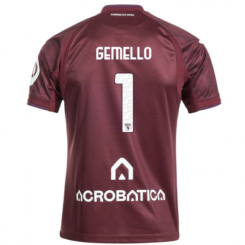 Danxen Niño Camiseta Luca Gemello #1 Granate Blanco 1ª Equipación 2024/25 La Camisa México