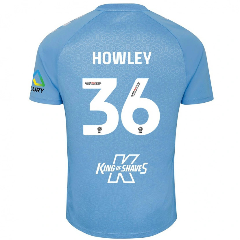 Danxen Niño Camiseta Ryan Howley #36 Azul Blanco 1ª Equipación 2024/25 La Camisa México