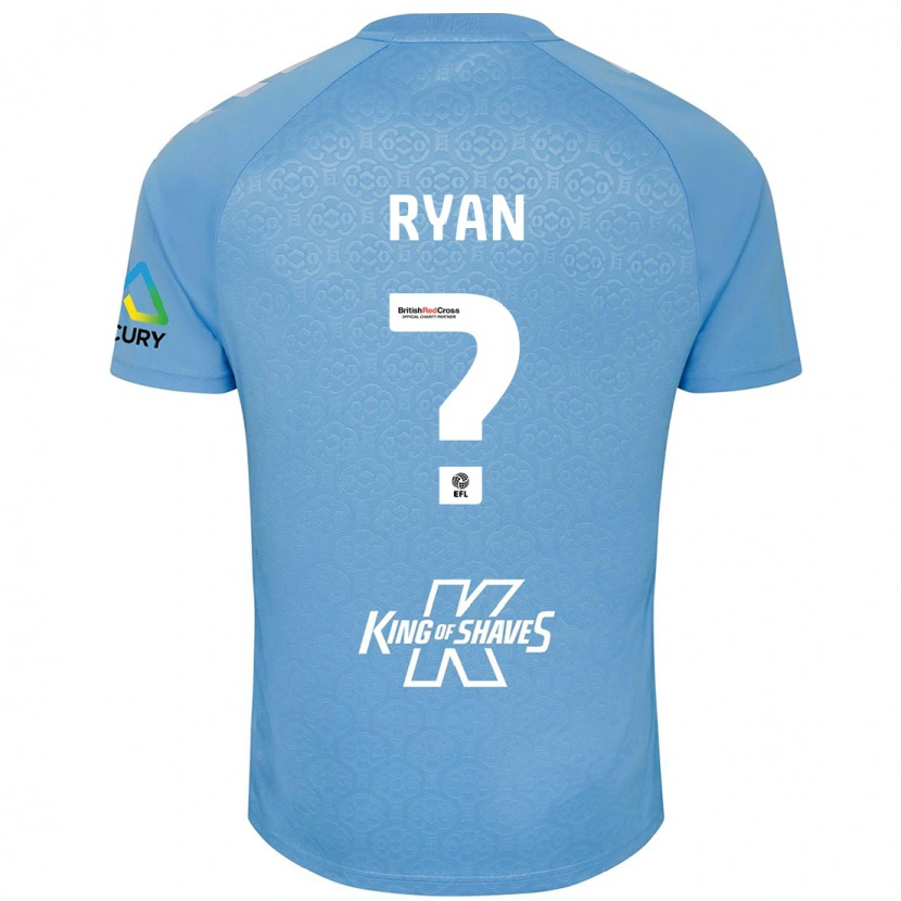 Danxen Niño Camiseta Kain Ryan #0 Azul Blanco 1ª Equipación 2024/25 La Camisa México