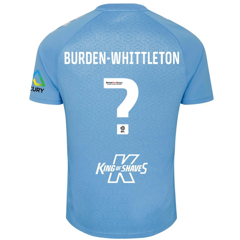 Danxen Niño Camiseta Charlie Burden-Whittleton #0 Azul Blanco 1ª Equipación 2024/25 La Camisa México