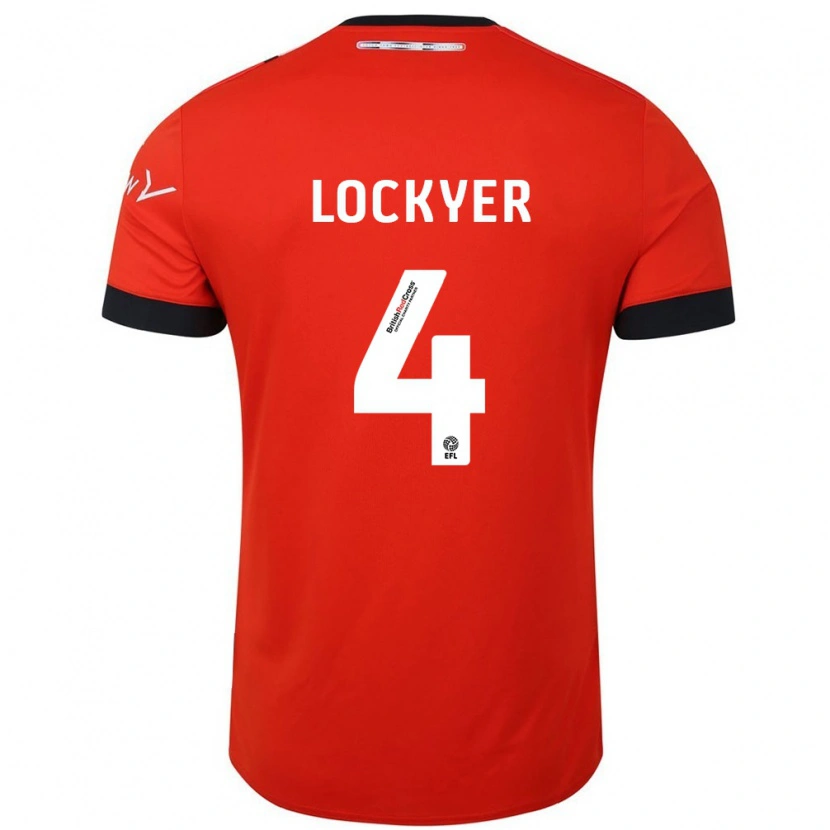 Danxen Niño Camiseta Tom Lockyer #4 Naranja Negro 1ª Equipación 2024/25 La Camisa México