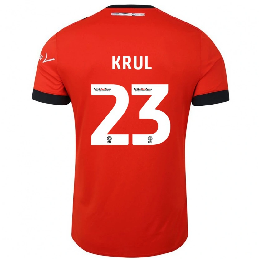 Danxen Niño Camiseta Tim Krul #23 Naranja Negro 1ª Equipación 2024/25 La Camisa México