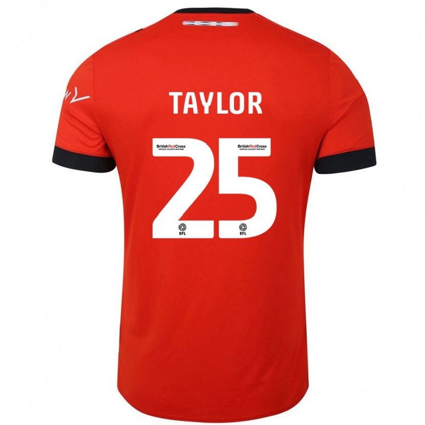 Danxen Niño Camiseta Joe Taylor #25 Naranja Negro 1ª Equipación 2024/25 La Camisa México