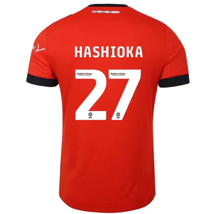 Danxen Niño Camiseta Daiki Hashioka #27 Naranja Negro 1ª Equipación 2024/25 La Camisa México