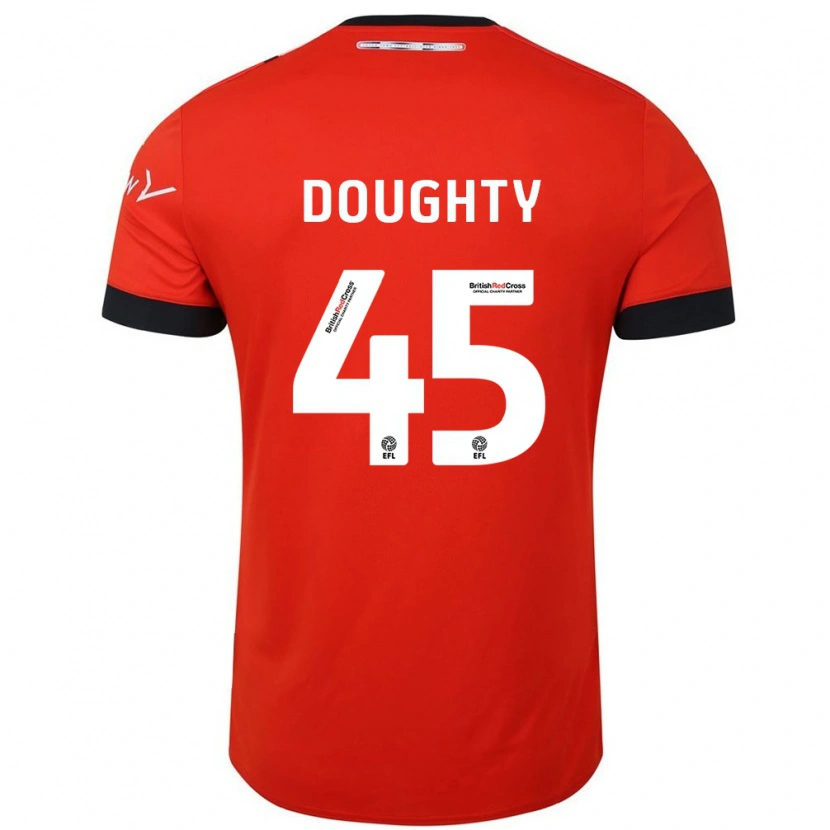 Danxen Niño Camiseta Alfie Doughty #45 Naranja Negro 1ª Equipación 2024/25 La Camisa México