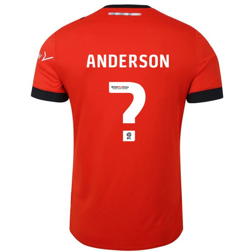 Danxen Niño Camiseta Sam Anderson #0 Naranja Negro 1ª Equipación 2024/25 La Camisa México