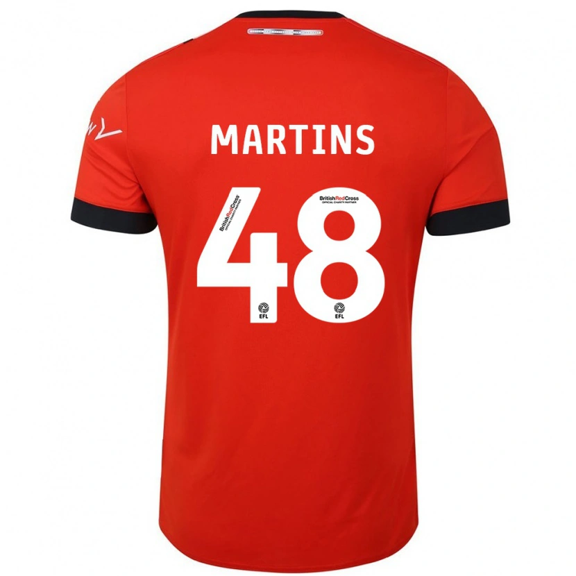 Danxen Niño Camiseta Dominic Dos Santos Martins #48 Naranja Negro 1ª Equipación 2024/25 La Camisa México