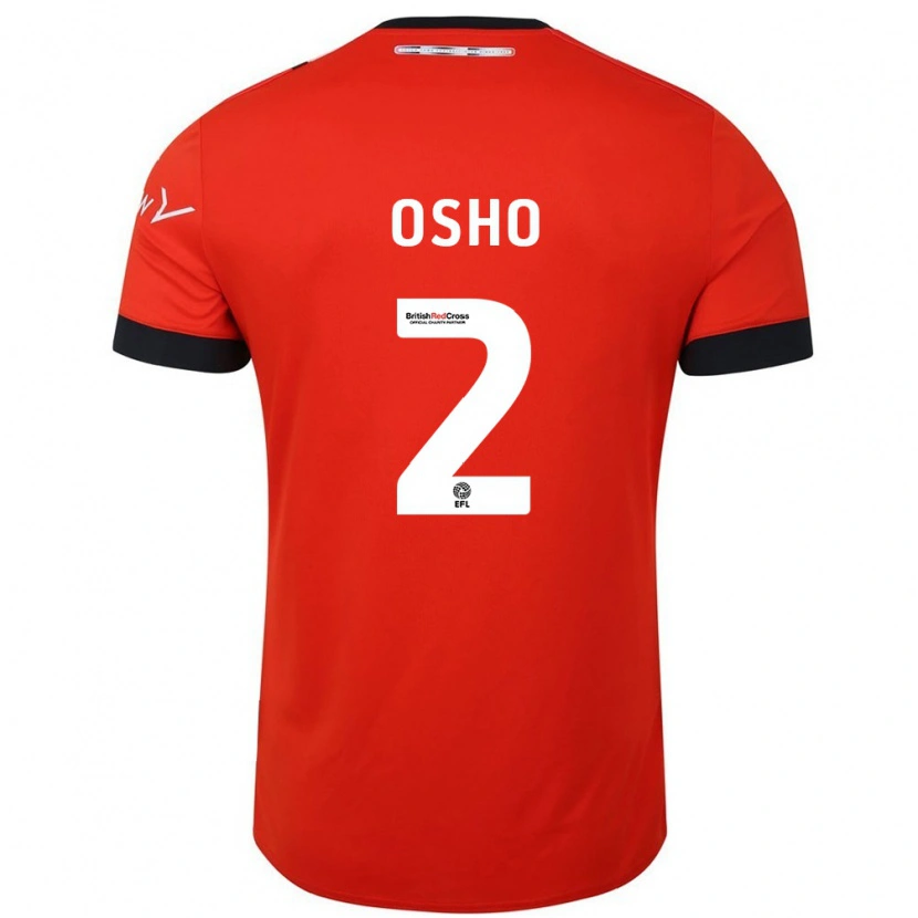 Danxen Niño Camiseta Gabriel Osho #2 Naranja Negro 1ª Equipación 2024/25 La Camisa México