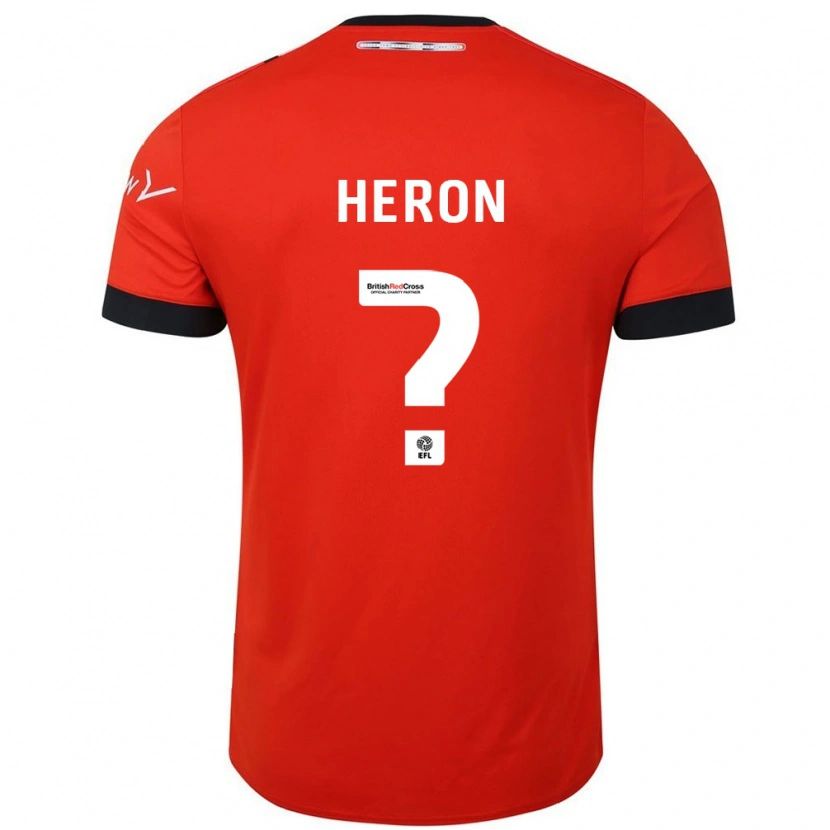 Danxen Niño Camiseta Archie Heron #0 Naranja Negro 1ª Equipación 2024/25 La Camisa México