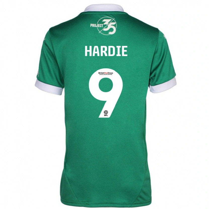 Danxen Niño Camiseta Ryan Hardie #9 Verde Blanco 1ª Equipación 2024/25 La Camisa México