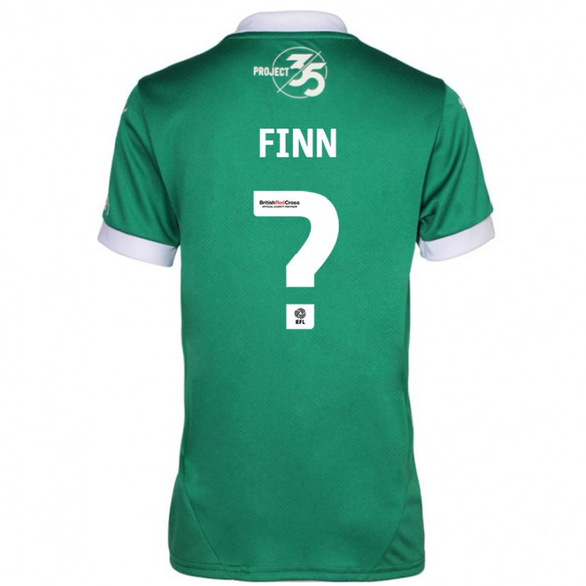 Danxen Niño Camiseta Tegan Finn #0 Verde Blanco 1ª Equipación 2024/25 La Camisa México