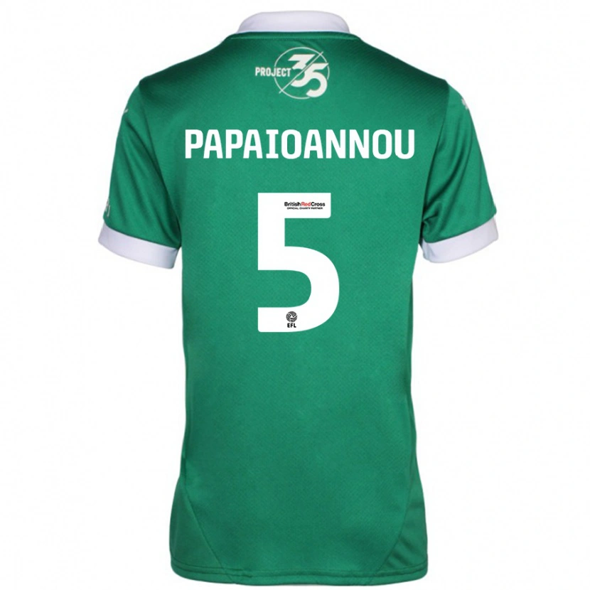 Danxen Niño Camiseta Panagiota Papaioannou #5 Verde Blanco 1ª Equipación 2024/25 La Camisa México