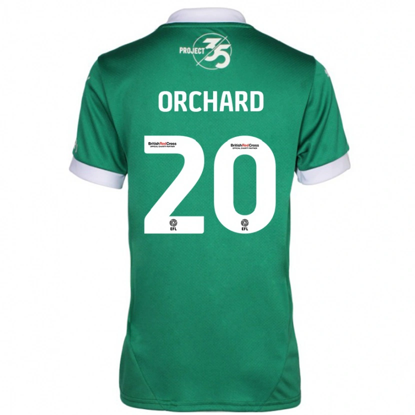 Danxen Niño Camiseta Fern Orchard #20 Verde Blanco 1ª Equipación 2024/25 La Camisa México