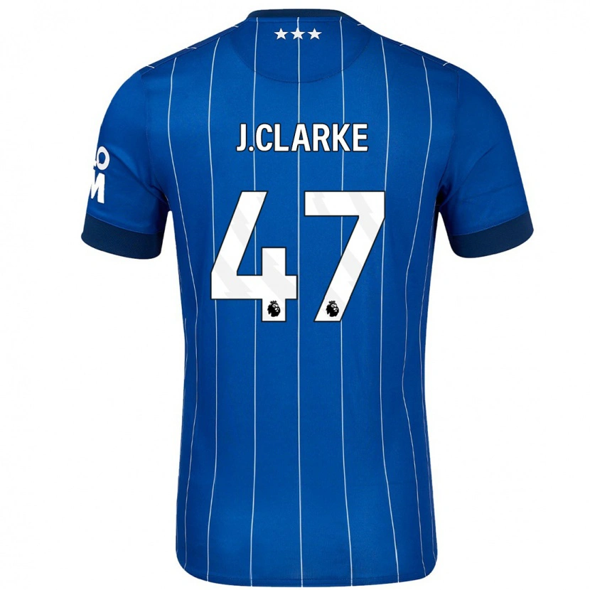Danxen Niño Camiseta Jack Clarke #47 Azul Marino 1ª Equipación 2024/25 La Camisa México
