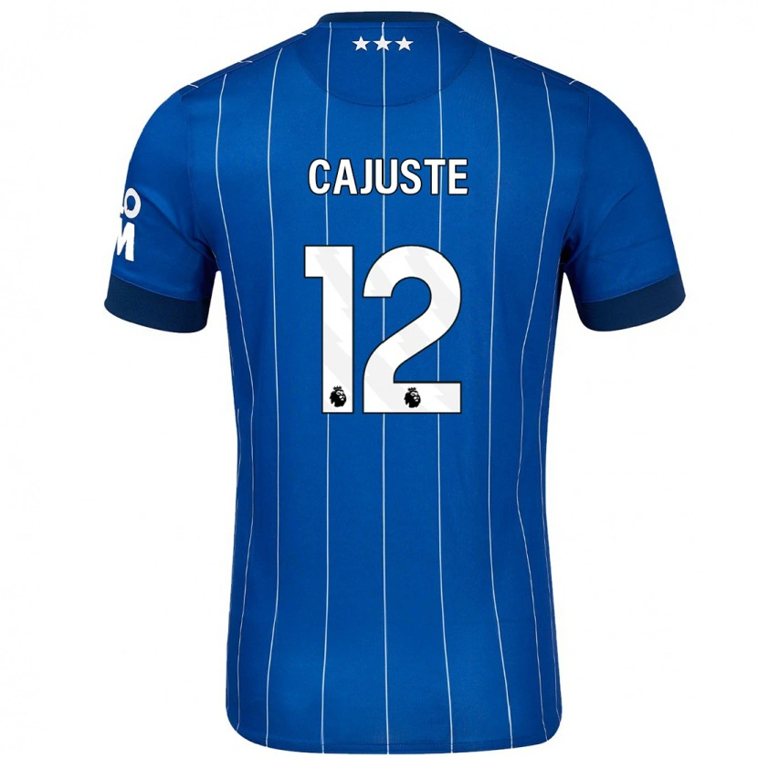 Danxen Niño Camiseta Jens Cajuste #12 Azul Marino 1ª Equipación 2024/25 La Camisa México