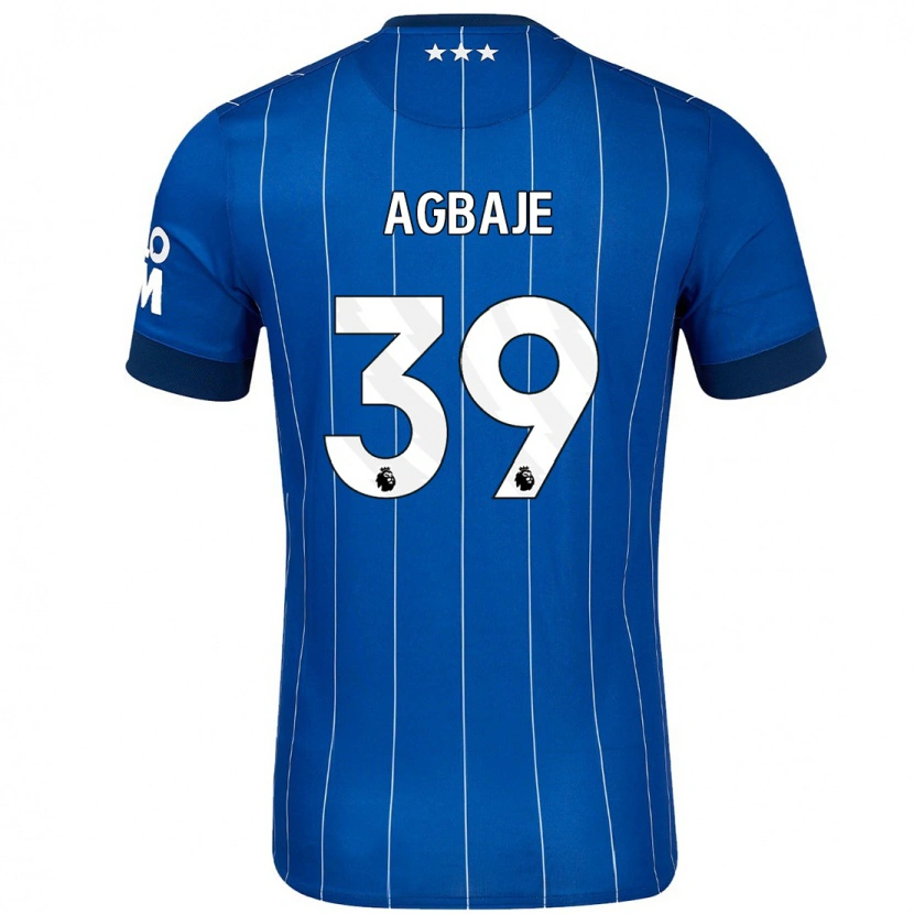 Danxen Niño Camiseta Edwin Agbaje #39 Azul Marino 1ª Equipación 2024/25 La Camisa México