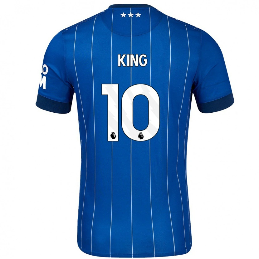 Danxen Niño Camiseta Eloise King #10 Azul Marino 1ª Equipación 2024/25 La Camisa México