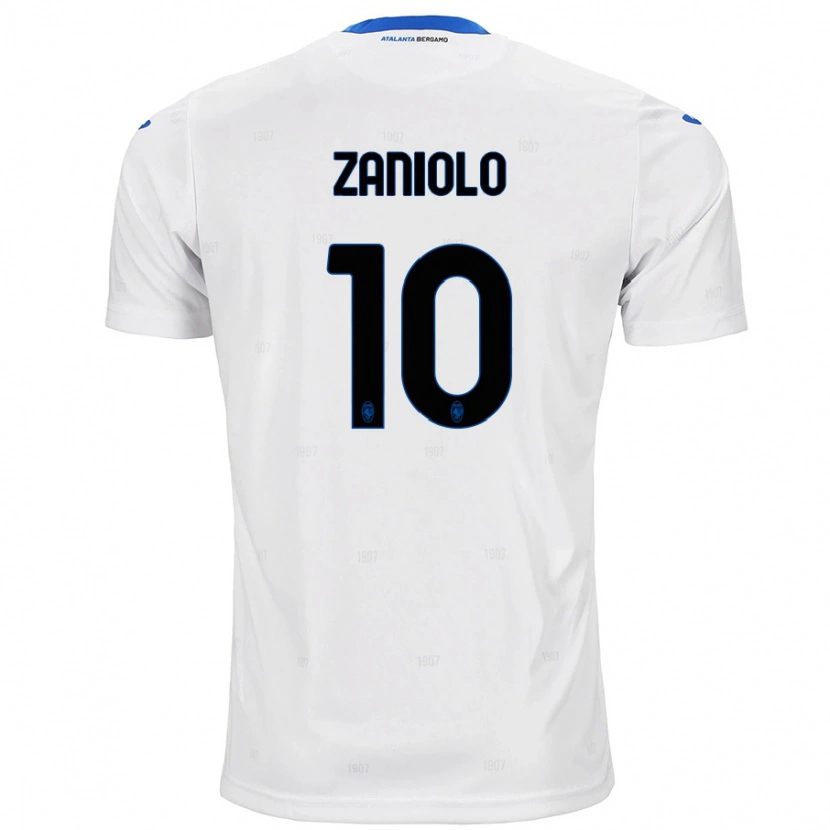 Danxen Niño Camiseta Nicolò Zaniolo #10 Blanco 2ª Equipación 2024/25 La Camisa México