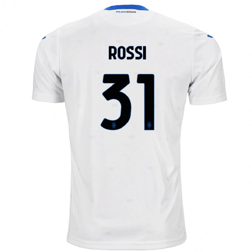 Danxen Niño Camiseta Francesco Rossi #31 Blanco 2ª Equipación 2024/25 La Camisa México