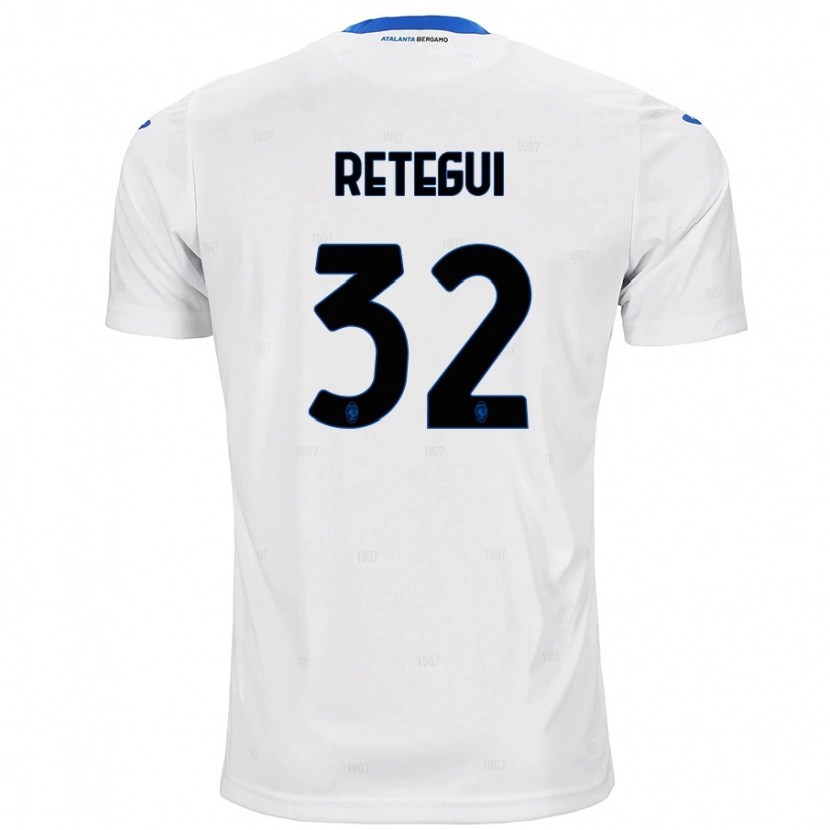 Danxen Niño Camiseta Mateo Retegui #32 Blanco 2ª Equipación 2024/25 La Camisa México