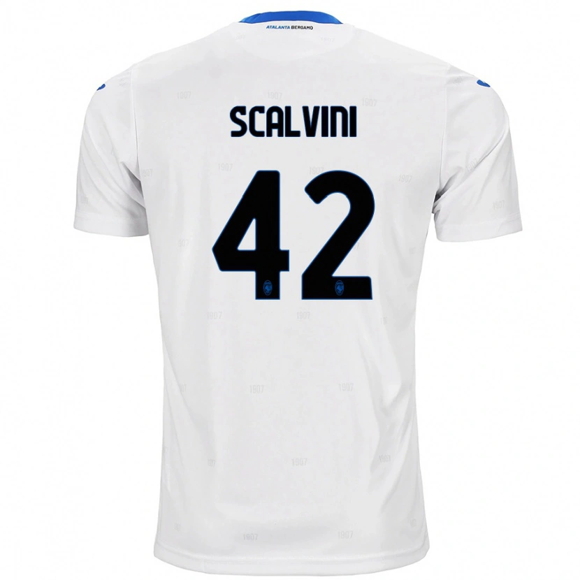 Danxen Niño Camiseta Giorgio Scalvini #42 Blanco 2ª Equipación 2024/25 La Camisa México