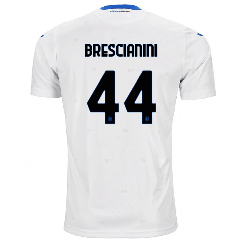 Danxen Niño Camiseta Marco Brescianini #44 Blanco 2ª Equipación 2024/25 La Camisa México