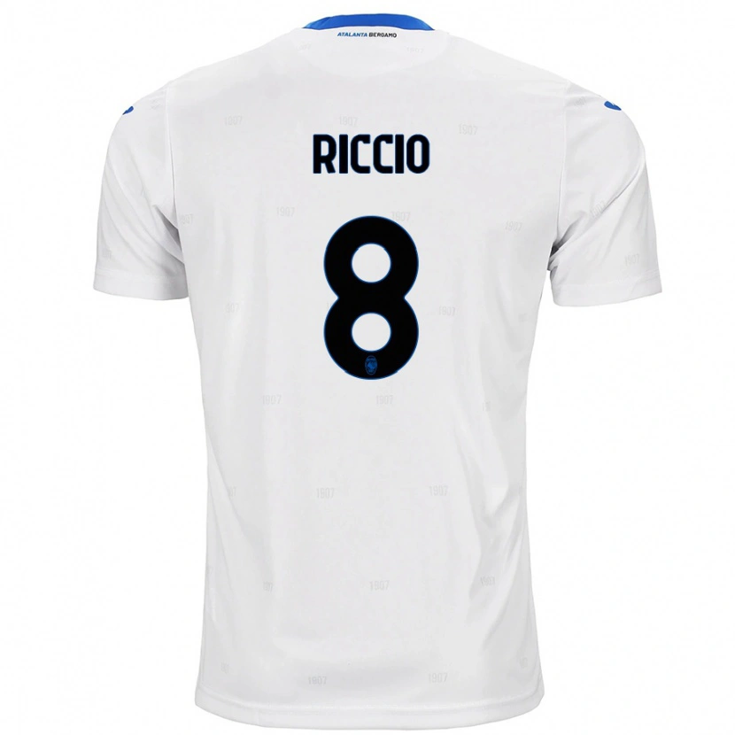 Danxen Niño Camiseta Lorenzo Riccio #8 Blanco 2ª Equipación 2024/25 La Camisa México
