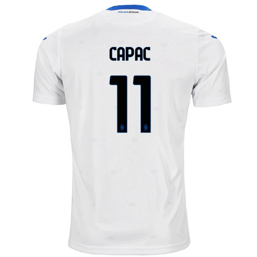 Danxen Niño Camiseta Alexandru Capac #11 Blanco 2ª Equipación 2024/25 La Camisa México