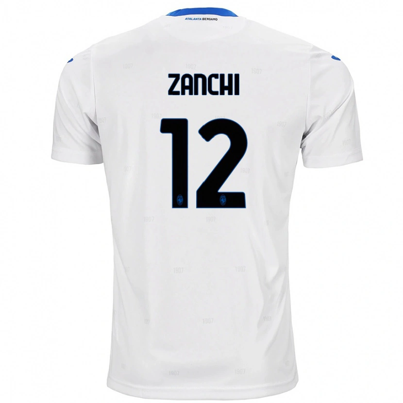 Danxen Niño Camiseta Edoardo Zanchi #12 Blanco 2ª Equipación 2024/25 La Camisa México