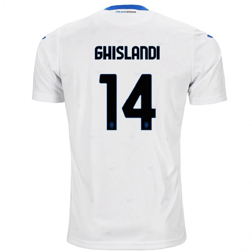 Danxen Niño Camiseta Davide Ghislandi #14 Blanco 2ª Equipación 2024/25 La Camisa México