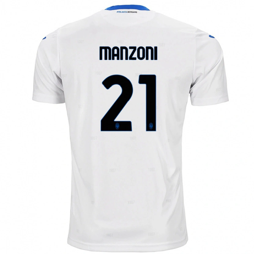 Danxen Niño Camiseta Alberto Manzoni #21 Blanco 2ª Equipación 2024/25 La Camisa México