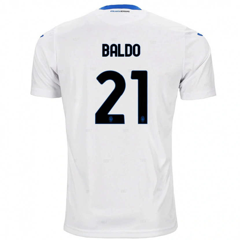 Danxen Niño Camiseta Nicolò Baldo #21 Blanco 2ª Equipación 2024/25 La Camisa México