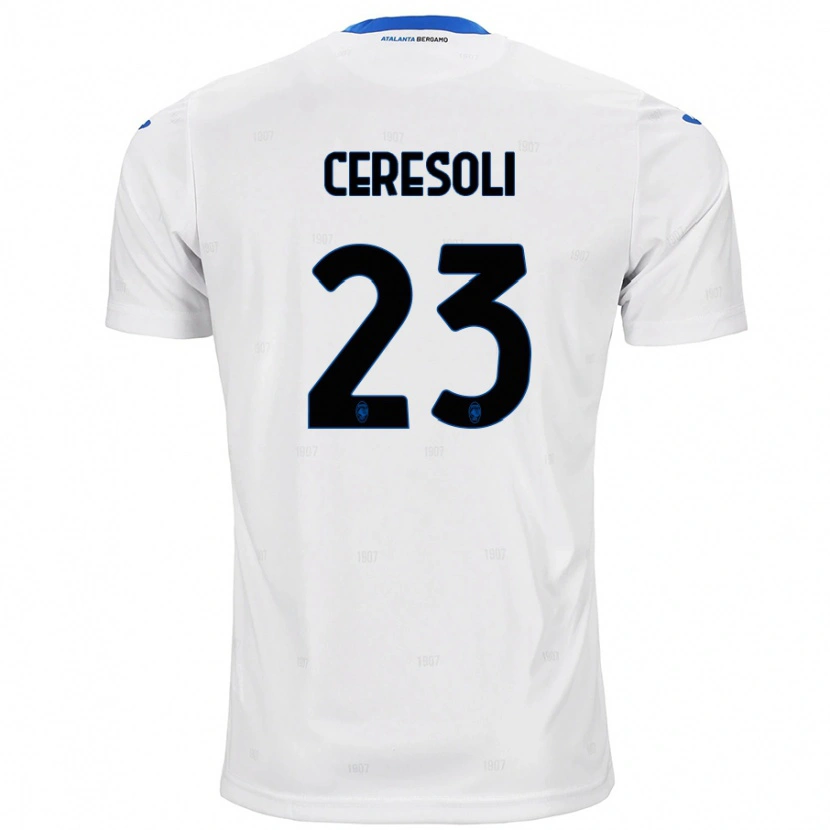 Danxen Niño Camiseta Andrea Ceresoli #23 Blanco 2ª Equipación 2024/25 La Camisa México