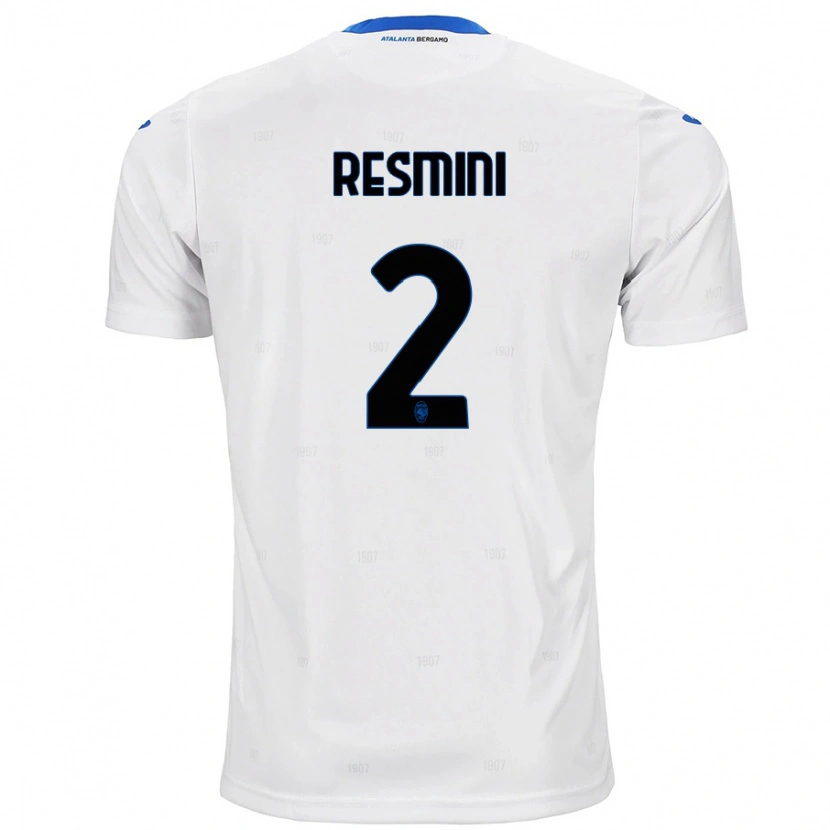 Danxen Niño Camiseta Martina Resmini #2 Blanco 2ª Equipación 2024/25 La Camisa México