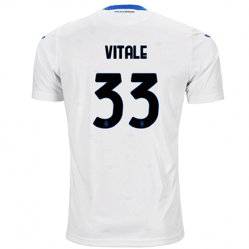 Danxen Niño Camiseta Francesca Vitale #33 Blanco 2ª Equipación 2024/25 La Camisa México
