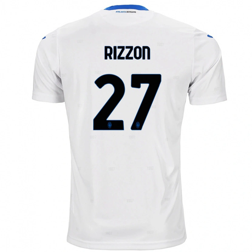 Danxen Niño Camiseta Giulia Rizzon #27 Blanco 2ª Equipación 2024/25 La Camisa México