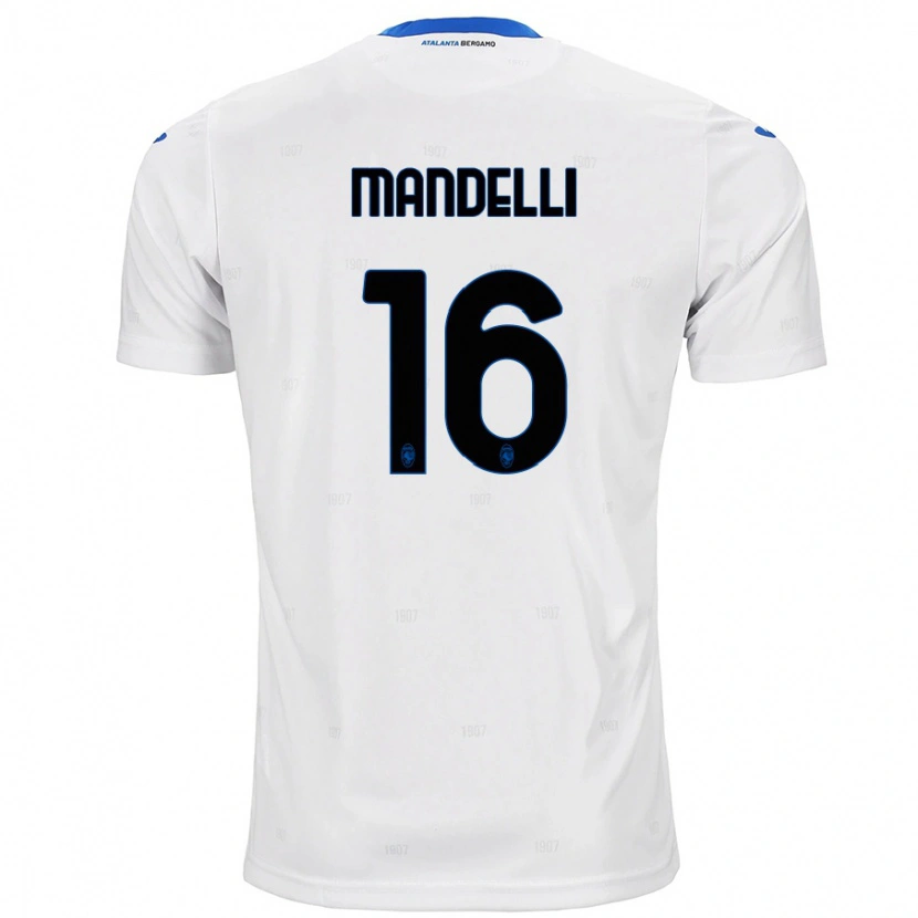 Danxen Niño Camiseta Giulia Mandelli #16 Blanco 2ª Equipación 2024/25 La Camisa México