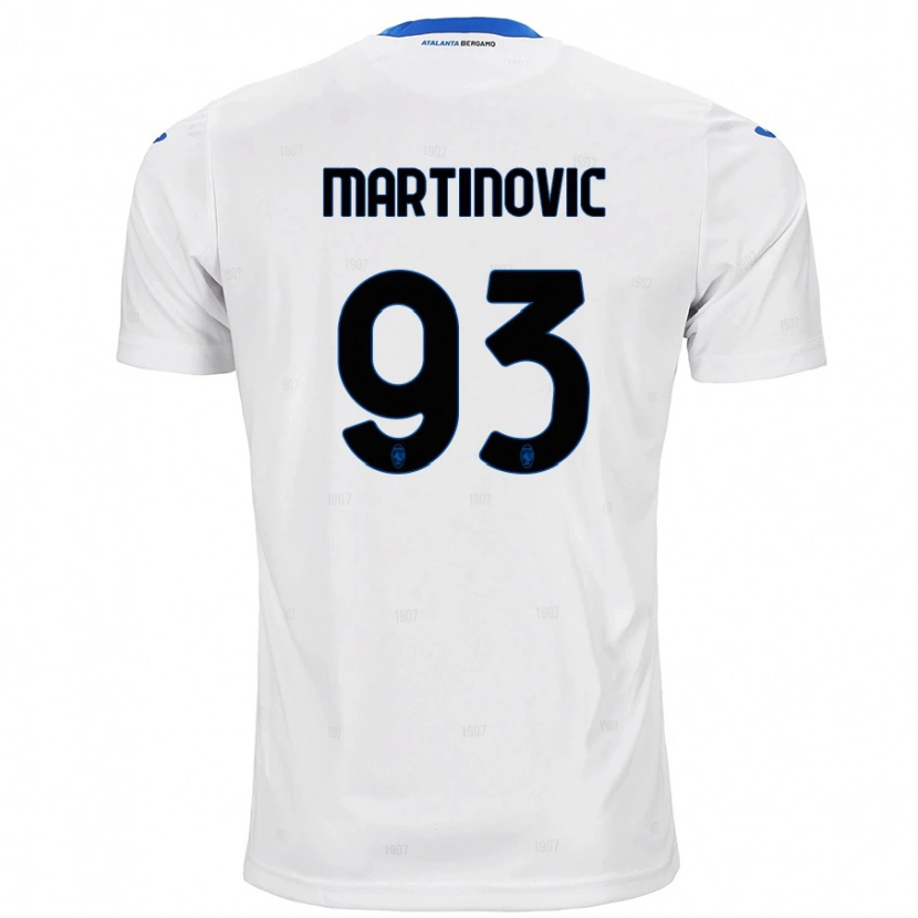 Danxen Niño Camiseta Melania Martinovic #93 Blanco 2ª Equipación 2024/25 La Camisa México