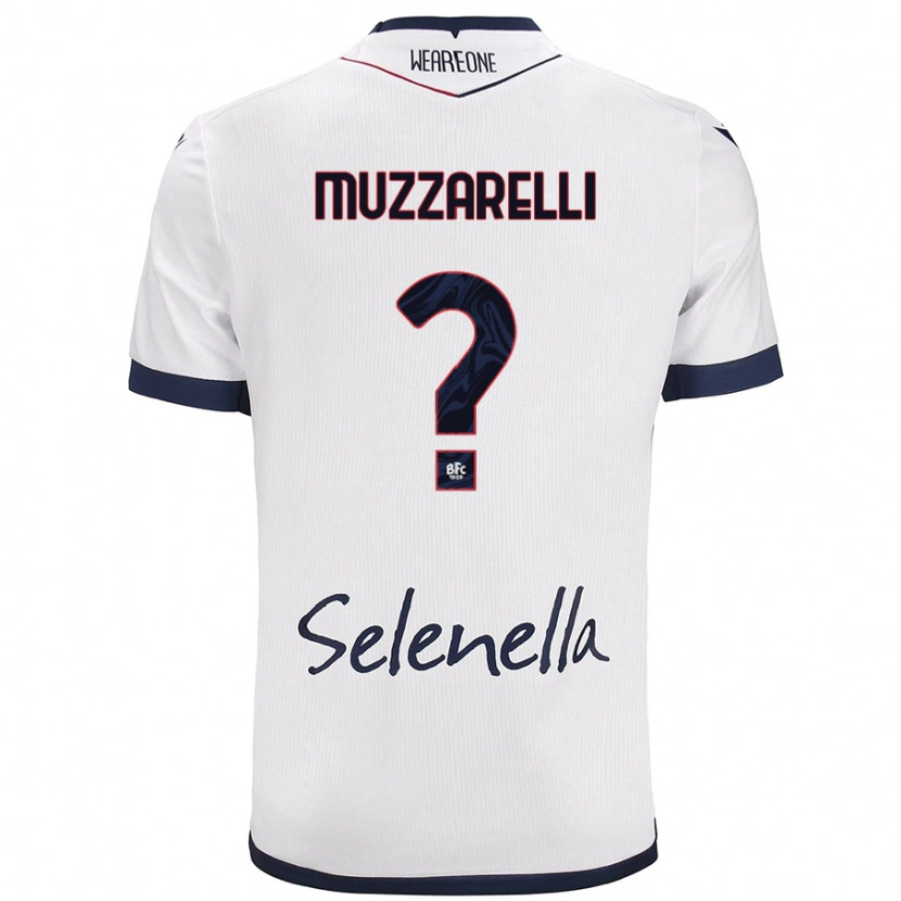 Danxen Niño Camiseta Lorenzo Muzzarelli #0 Blanco Azul Real 2ª Equipación 2024/25 La Camisa México