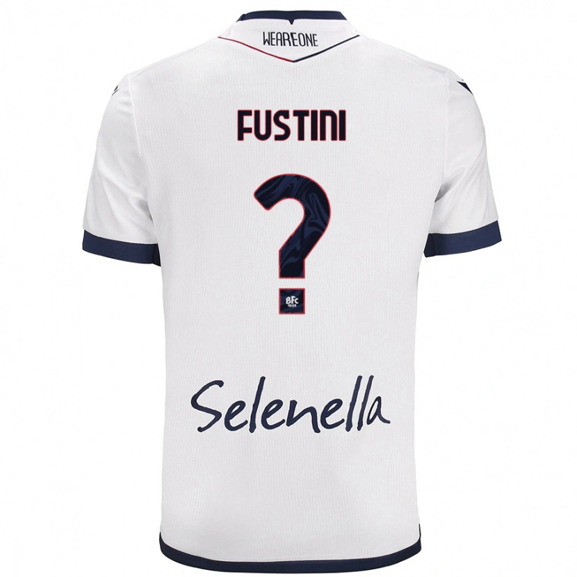Danxen Niño Camiseta Kevin Fustini #0 Blanco Azul Real 2ª Equipación 2024/25 La Camisa México