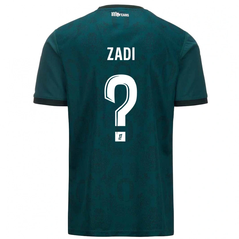 Danxen Niño Camiseta Alain Zadi #0 Verde Oscuro 2ª Equipación 2024/25 La Camisa México