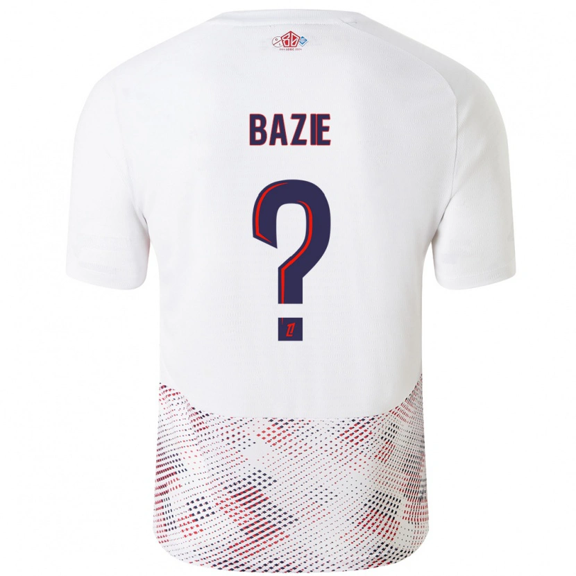 Danxen Niño Camiseta Joffrey Bazie #0 Blanco Azul Real 2ª Equipación 2024/25 La Camisa México