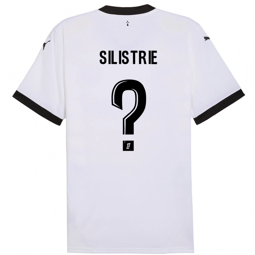 Danxen Niño Camiseta Mathys Silistrie #0 Blanco Negro 2ª Equipación 2024/25 La Camisa México