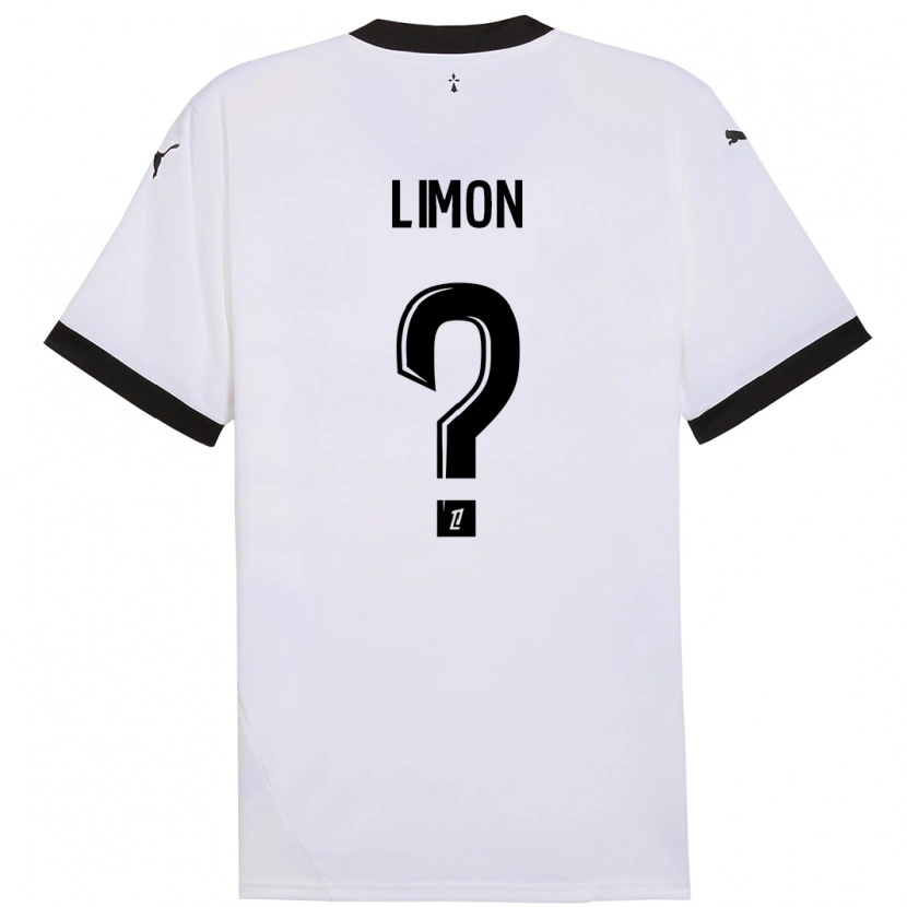 Danxen Niño Camiseta Paolo Limon #0 Blanco Negro 2ª Equipación 2024/25 La Camisa México