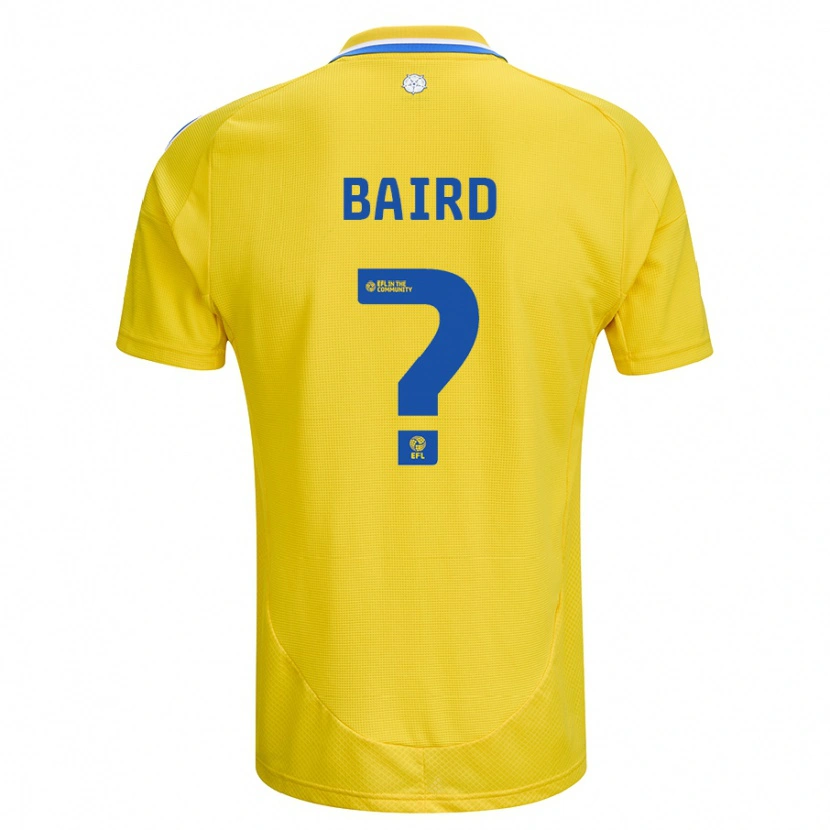 Danxen Niño Camiseta Alex Baird #0 Amarillo Azul 2ª Equipación 2024/25 La Camisa México