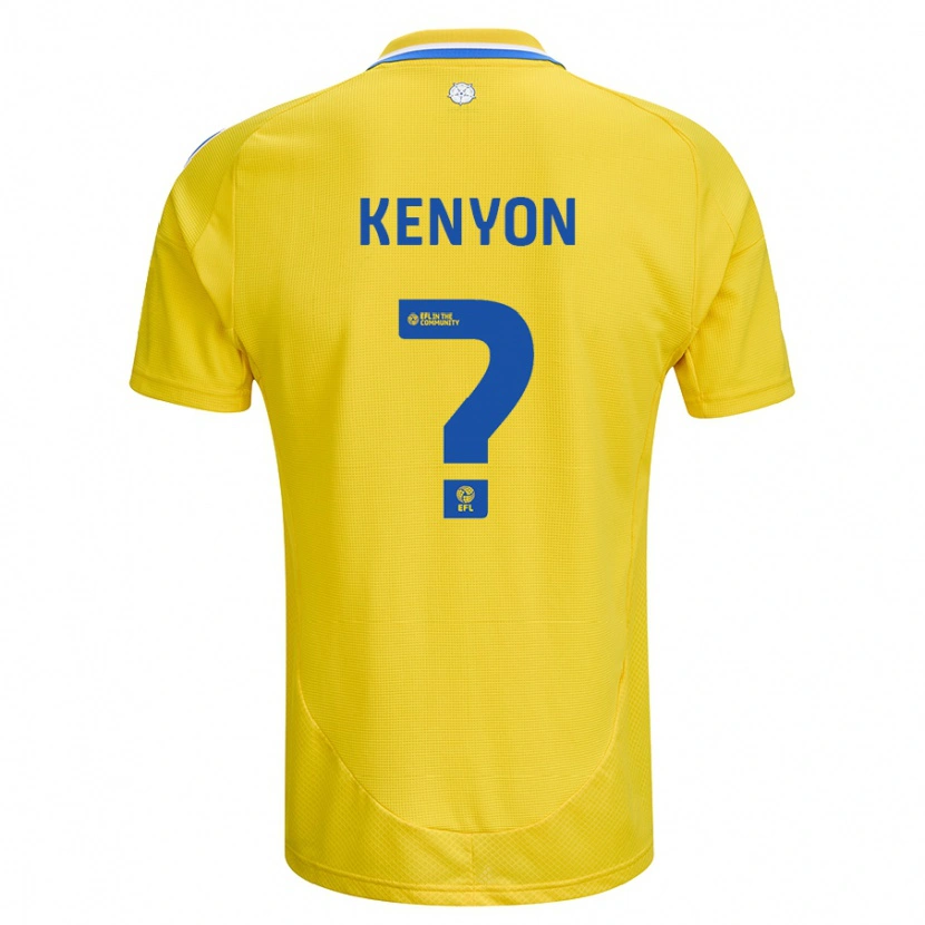 Danxen Niño Camiseta George Kenyon #0 Amarillo Azul 2ª Equipación 2024/25 La Camisa México