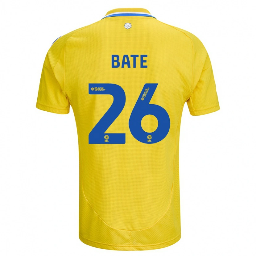 Danxen Niño Camiseta Lewis Bate #26 Amarillo Azul 2ª Equipación 2024/25 La Camisa México